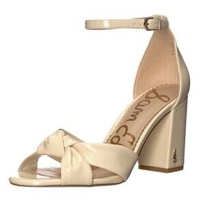 Sam Edelman Odina Cream Strappy Chunky Heels Size 7